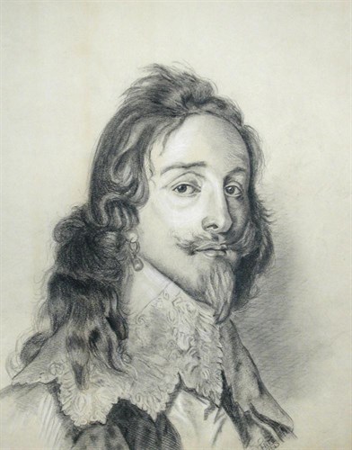 Lot 431 - *** Fritz - Portrait of Charles I, signed...