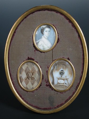 Lot 677 - A George III portrait miniature of Mrs Anne Unwin (nee Buxton of Coggeshall), 1738-1798