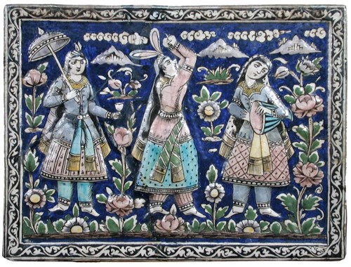 Lot 50 - A 19th century Persian tile