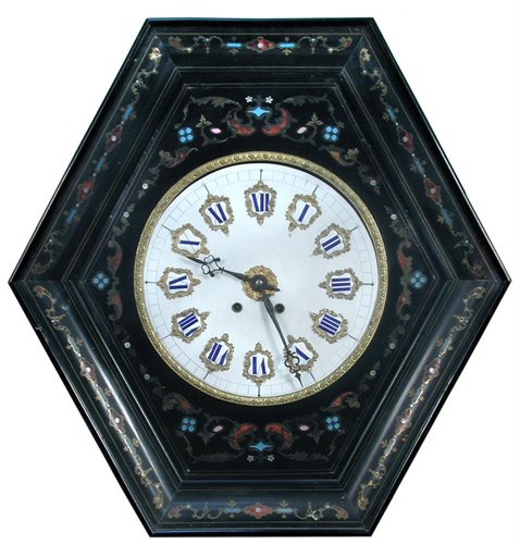 Lot 782 - A 19th century French vineyard clock