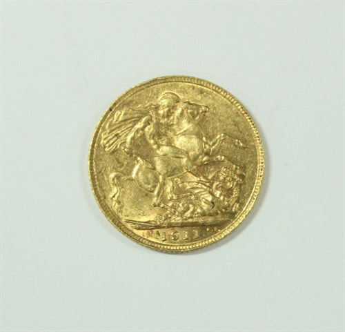 Lot 281 - A George V gold sovereign, 1911
