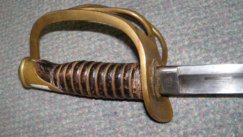 Lot 689 - A US Civil War era Light Cavalry sabre by Emerson and Silver, Trenton, NJ,  dated 1865