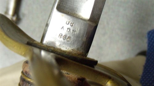 Lot 689 - A US Civil War era Light Cavalry sabre by Emerson and Silver, Trenton, NJ,  dated 1865