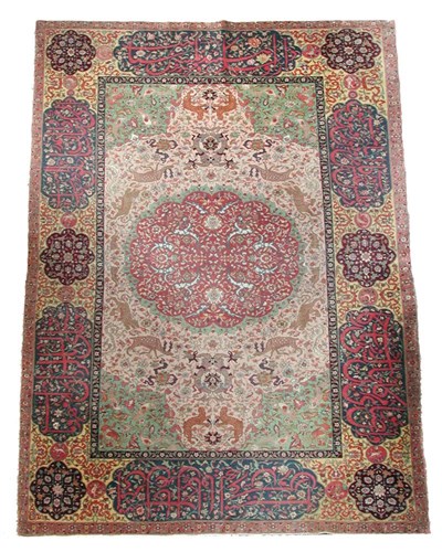 Lot 944 - A fine Indian Agra rug, circa 1870