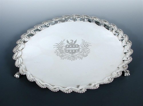 Lot 364 - A George III silver salver