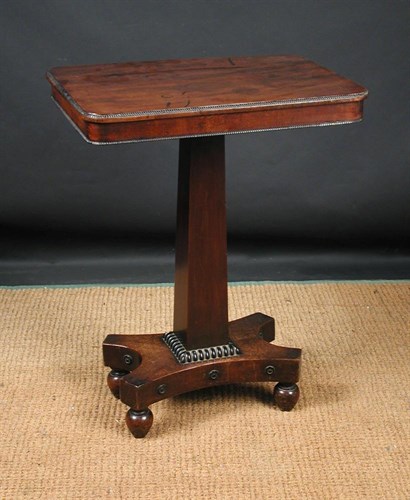Lot 884 - A late Regency mahogany pedestal occasional table, circa 1825