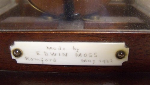 Lot 652 - A miniature violin by Edwin Moss of Romford, dated 1932