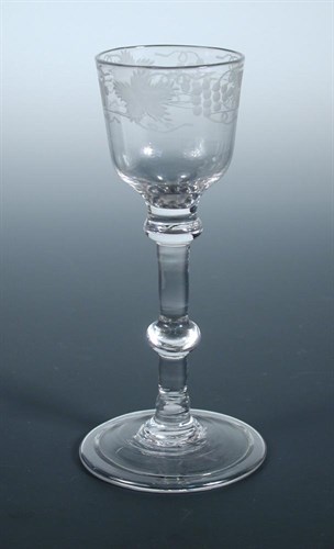 Lot 80 - An 18th century wine glass