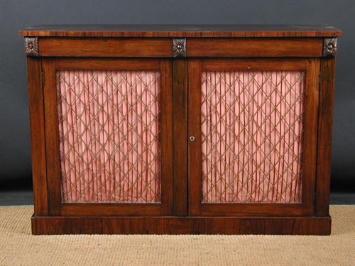 Lot 871 - A Regency rosewood cabinet, circa 1825